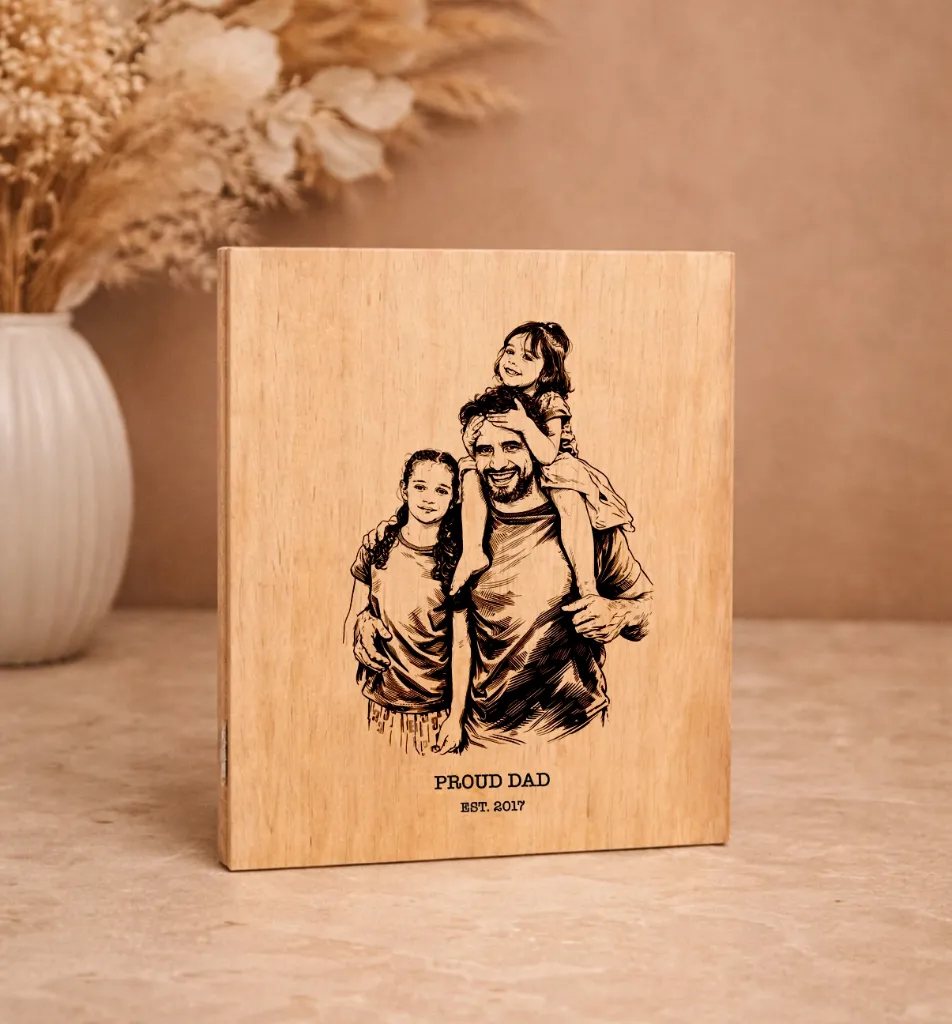 Porta retratos madeira frente_proud dad.webp