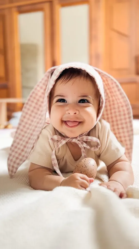 Touca Coelho (P, Touca Rosa)