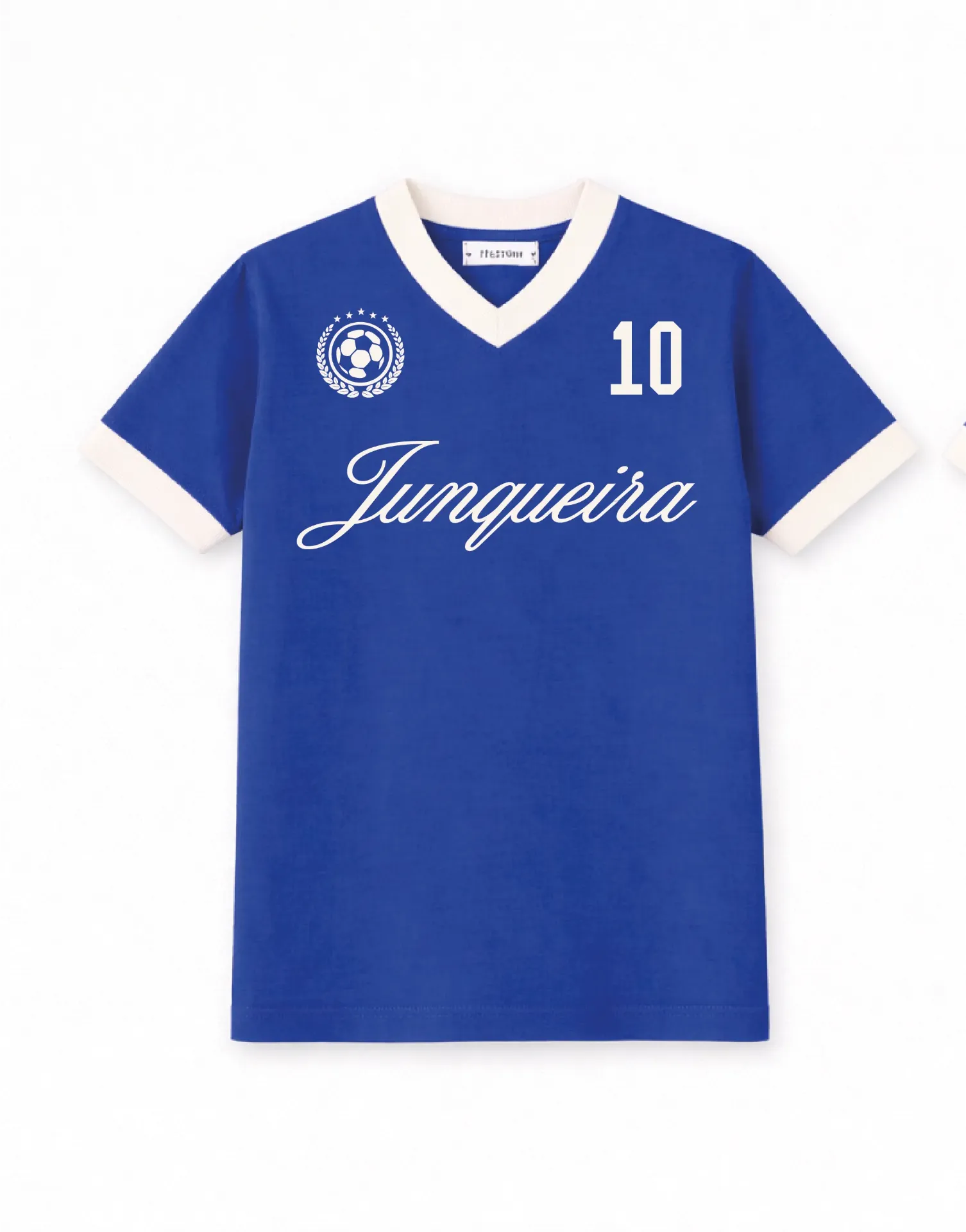 Camiseta Unissex Royal com Gola V (P)