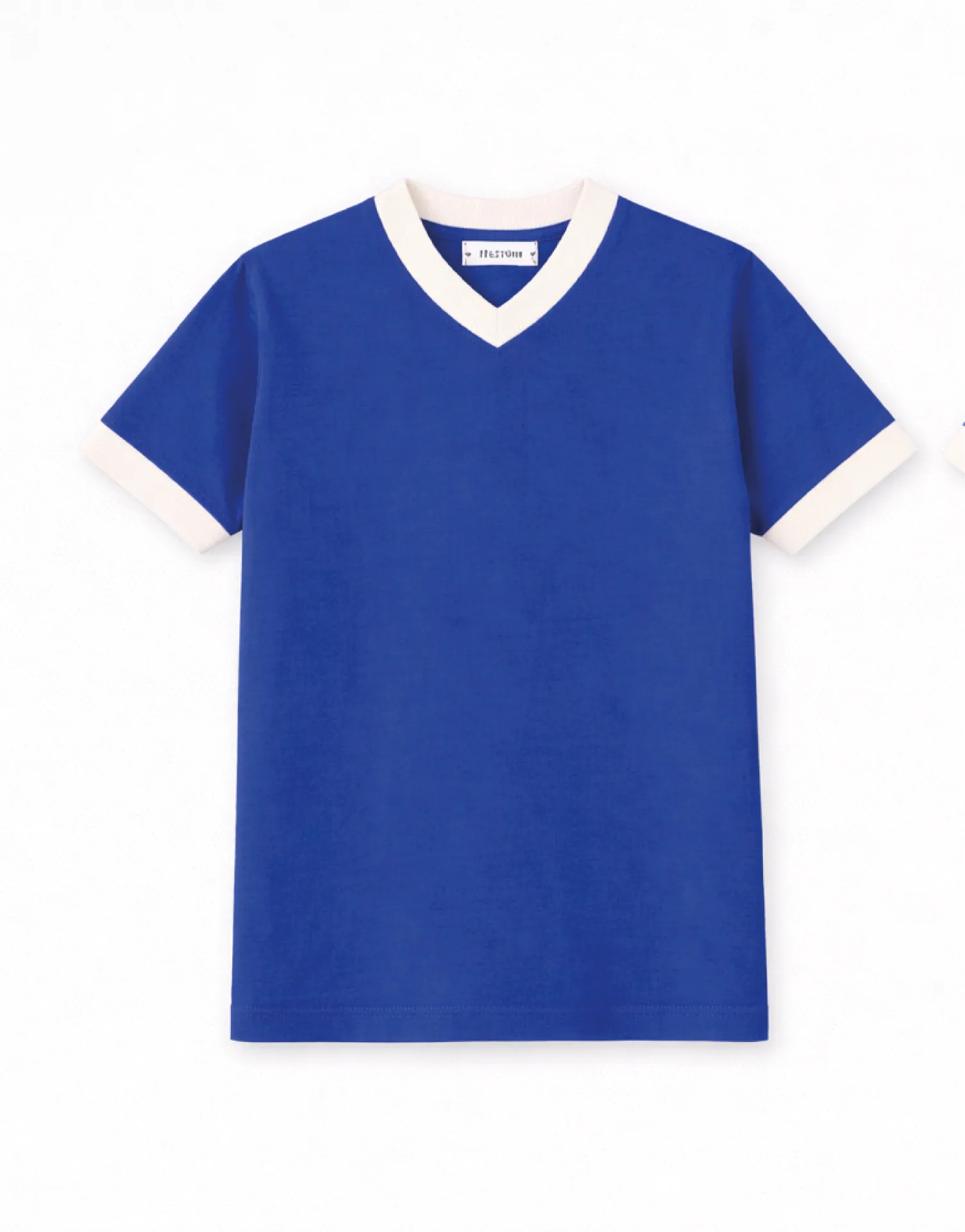 Camiseta Unissex Royal com Gola V