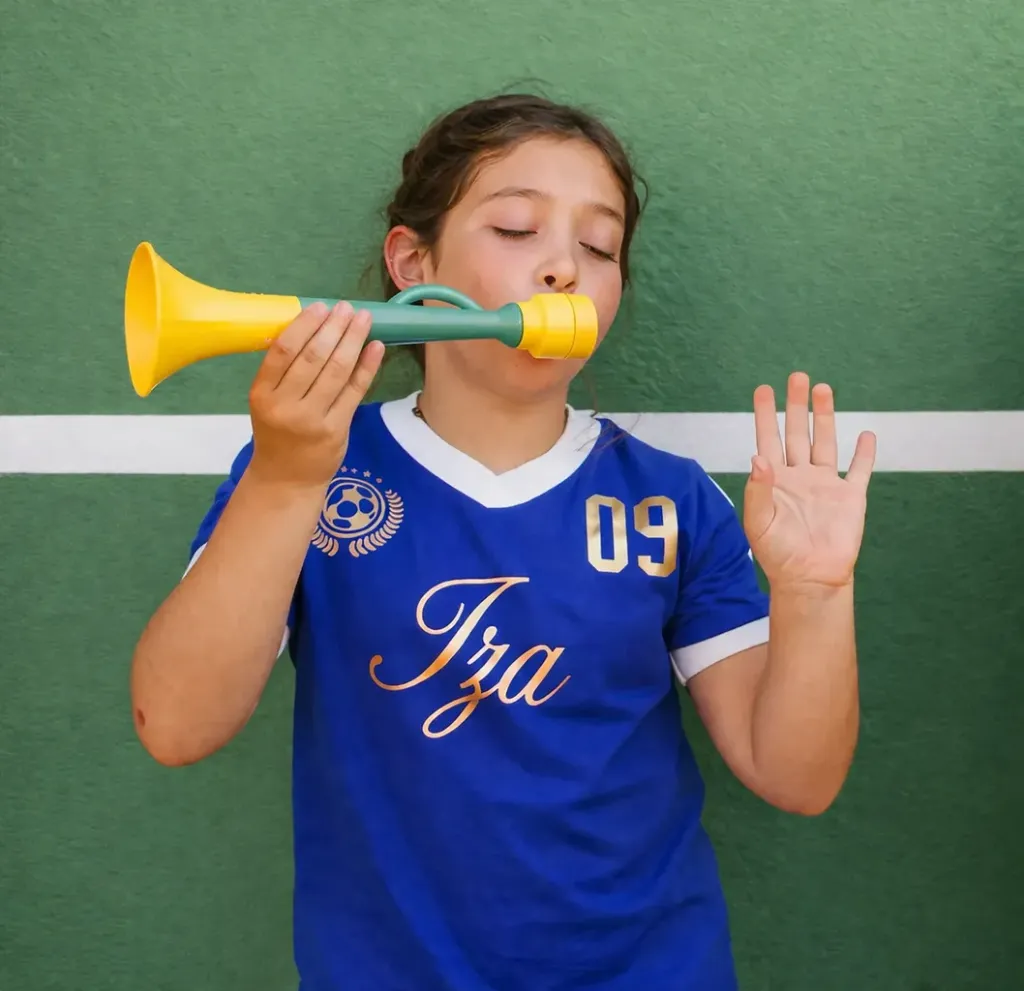 Camiseta Infantil Bicolor Royal