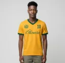 Camiseta Unissex Amarela com Gola V