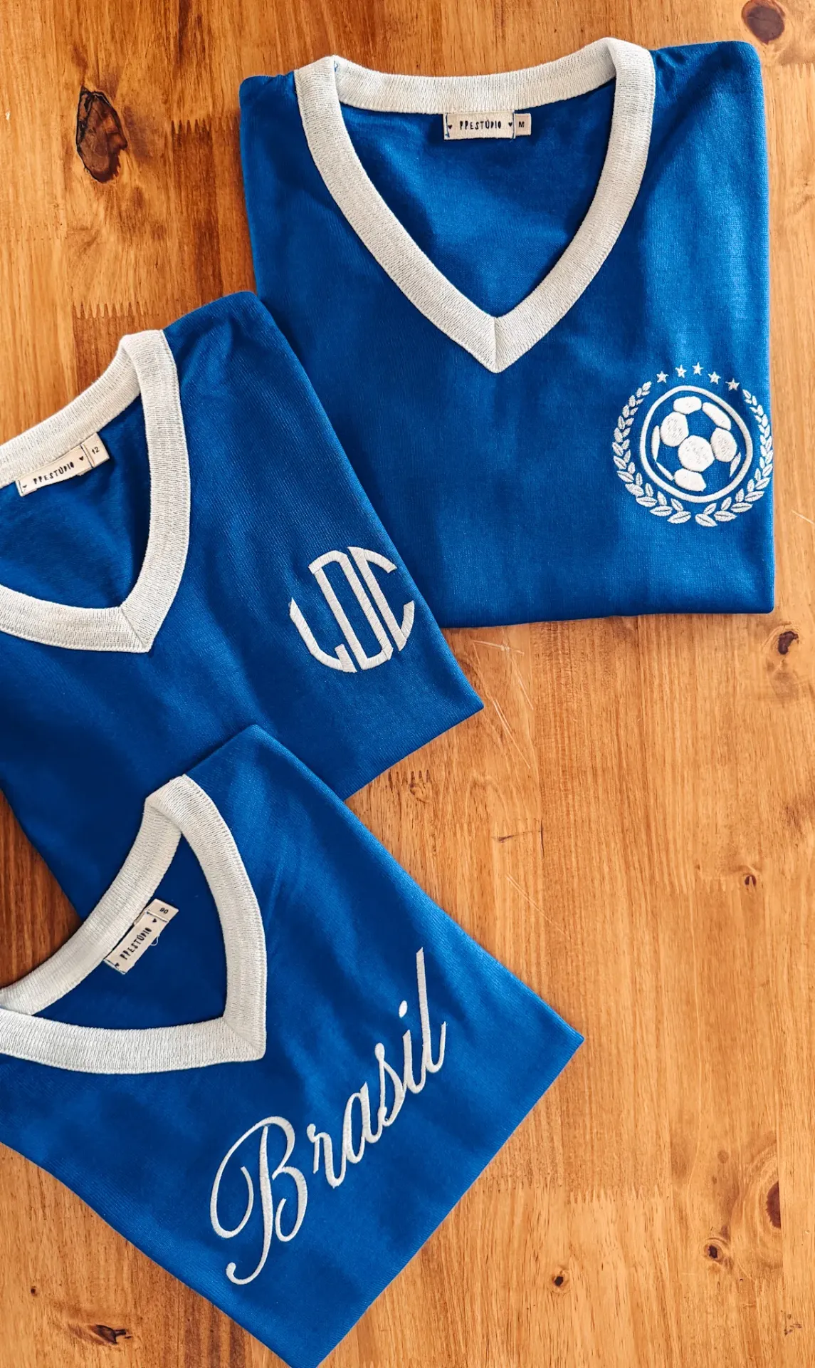 Tricot Feminino Azul Royal Listras Manga