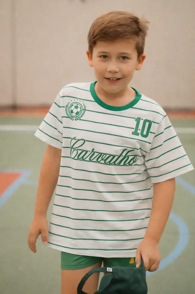 Camiseta Infantil Listras Horizontais (1)