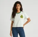 Camiseta Feminina Listras Verticais
