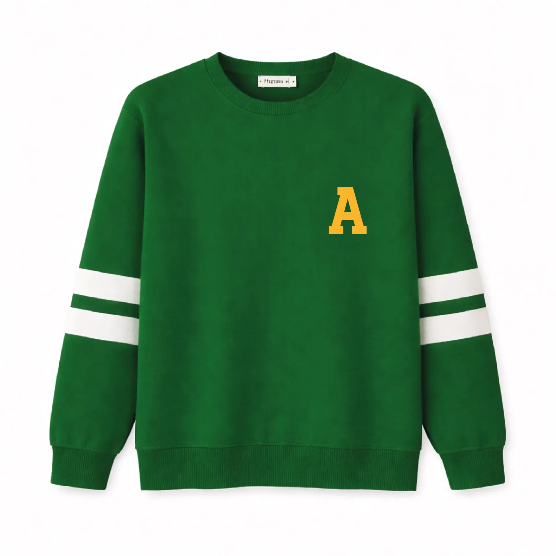 Tricot Unissex Verde Bandeira Listras Manga