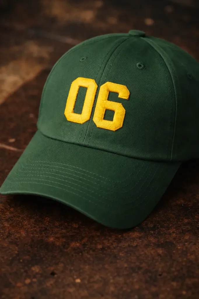 Boné com Números Bordados