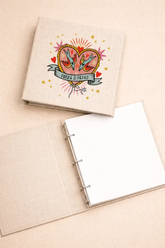 Álbum para Fotos Colantes Estampa Rainbow