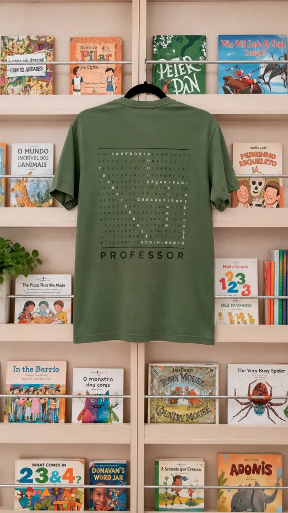 Camiseta Caça-Palavras