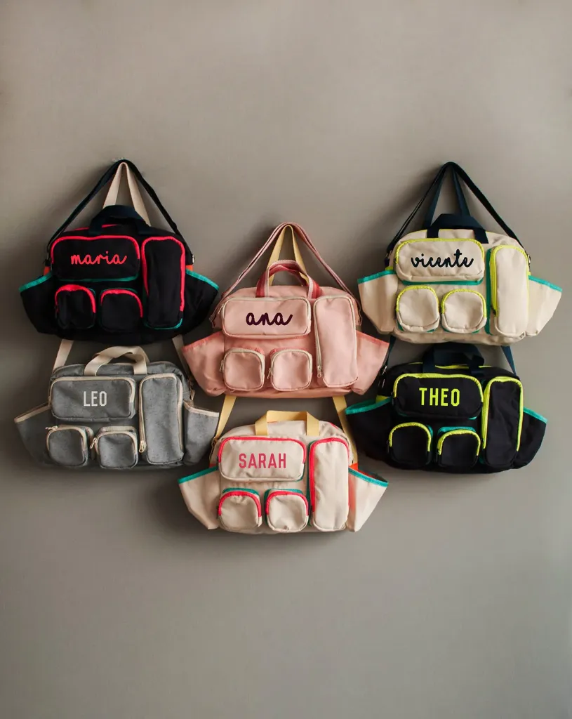 Bolsa de Natação Personalizada (Cru + Amarelo Flúor)