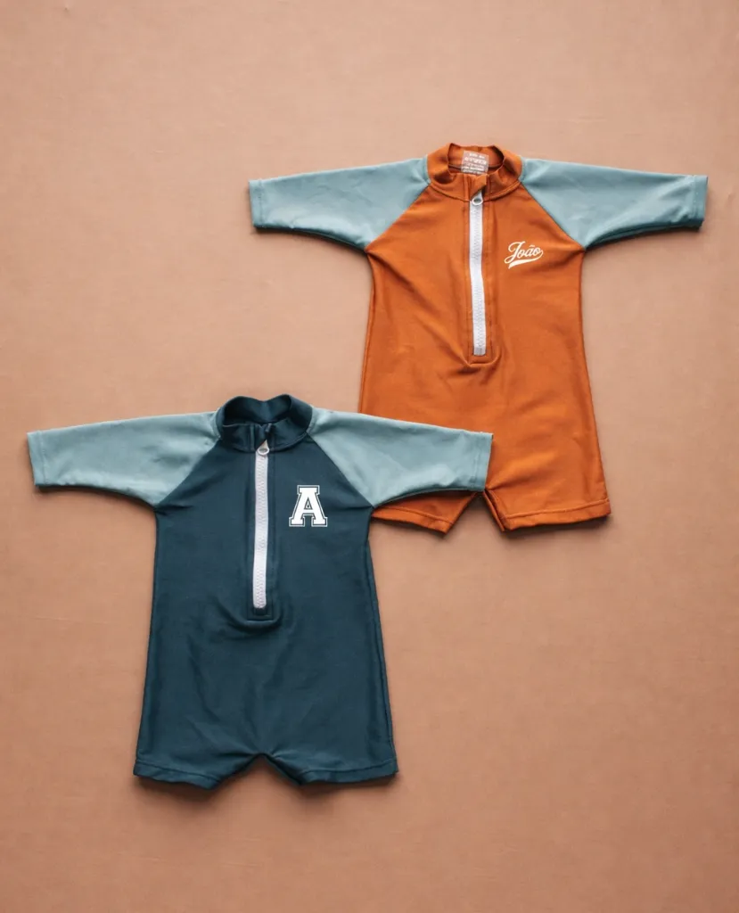 Macaquinho de Lycra Personalizado (Marinho, PP (3-6M))