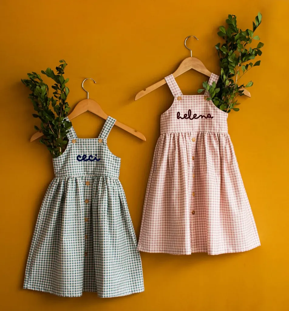 [PP-4043] Vestido Vichy Personalizado (Rosa, 2)