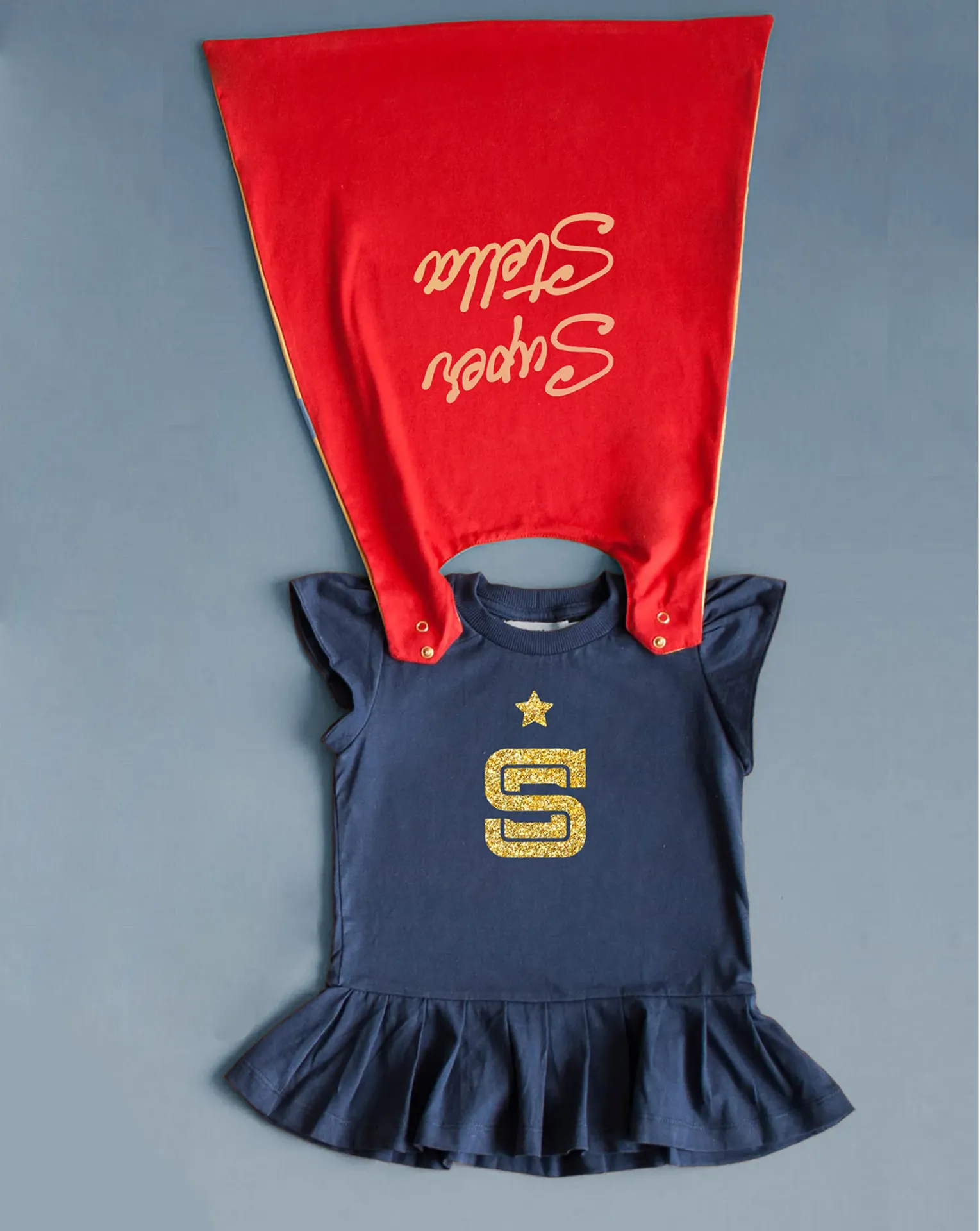 [PP-2182] Camiseta Vestidinho com Capa Marinho (1)