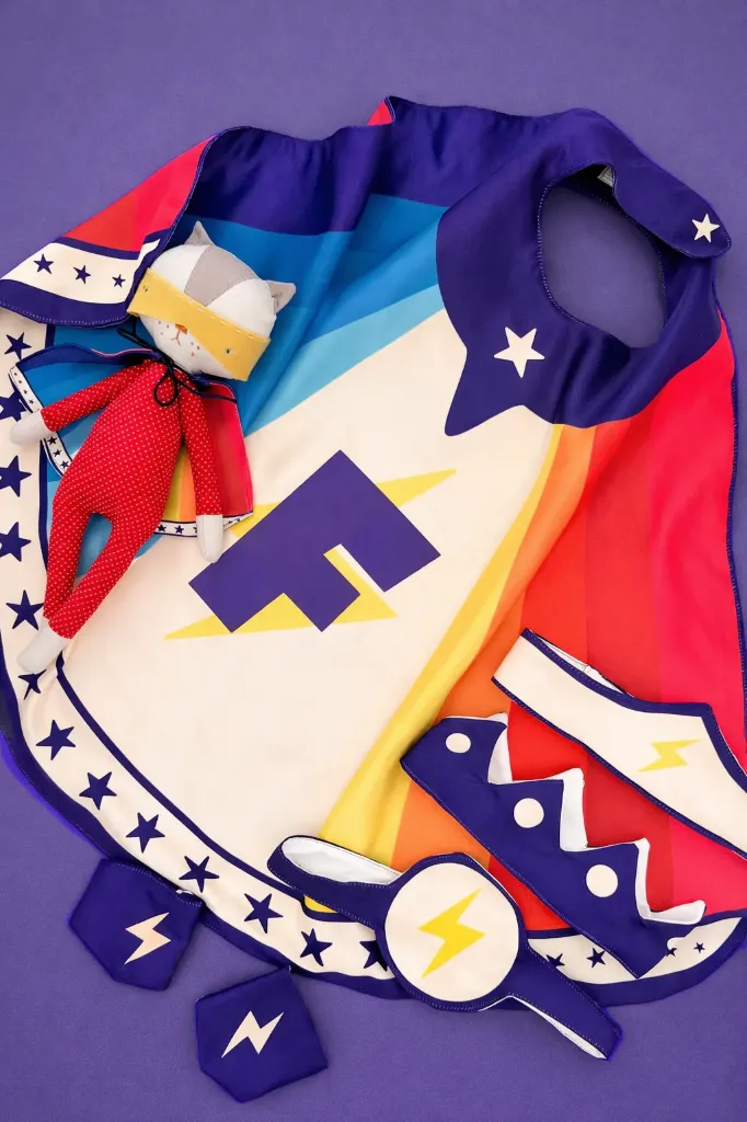 Capa de Super Você Dupla Face Multicolor (P (1-3 anos))