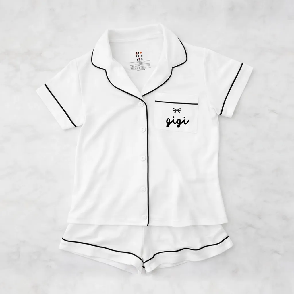 [PP-2963] Pijama Infantil Americano com Tipografia Mini (2)