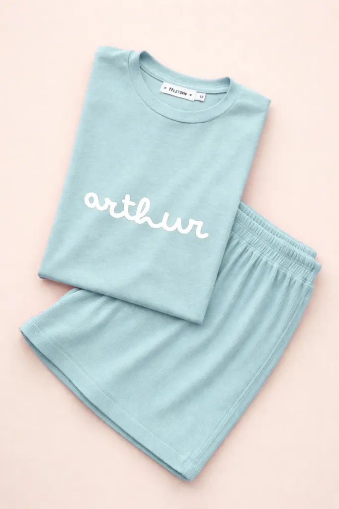 [PP-2875] Pijama Confort Azul Brilha no Escuro (2)
