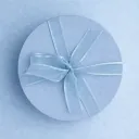 Caixa Personalizada Redonda 30 cm Azul Claro