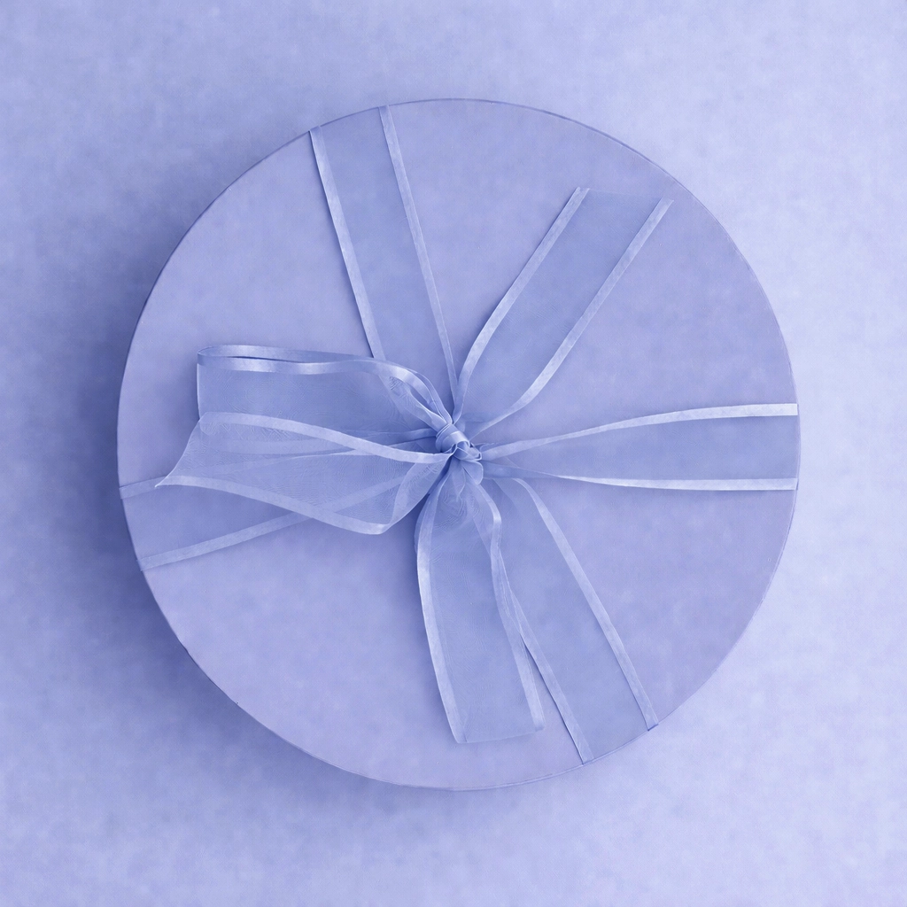 Caixa Personalizada 30 cm Redonda Lilás