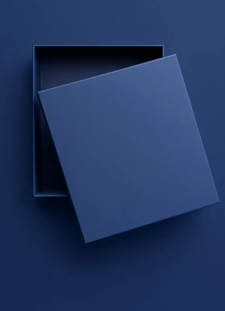 Caixa Personalizada Retangular 25x30 Marinho