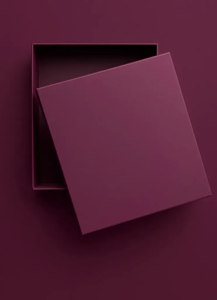 Caixa Personalizada Retangular 25x30 Vinho