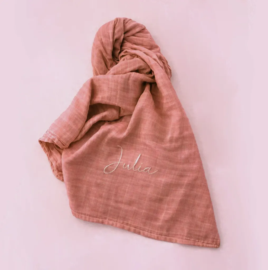 [PP-3291] Swaddle Bordado Rose