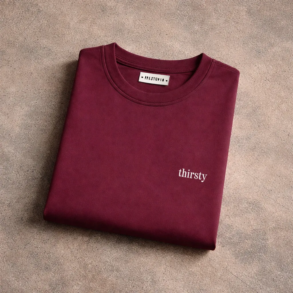 Camiseta Thirsty (Azul Marinho, PP)