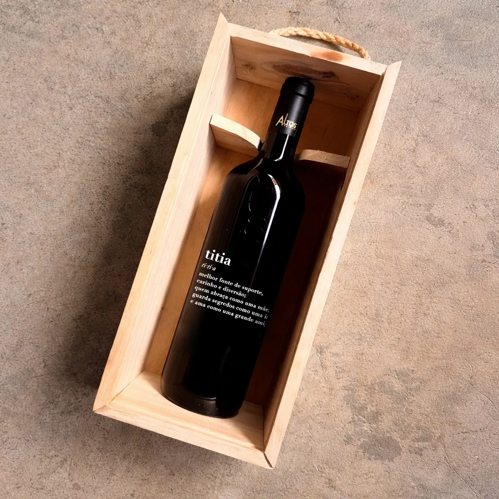 Vinho com Rótulo Titia