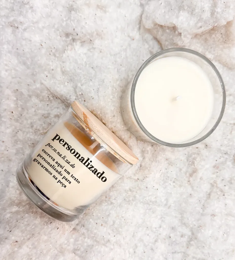 Vela com Rótulo Personalizado