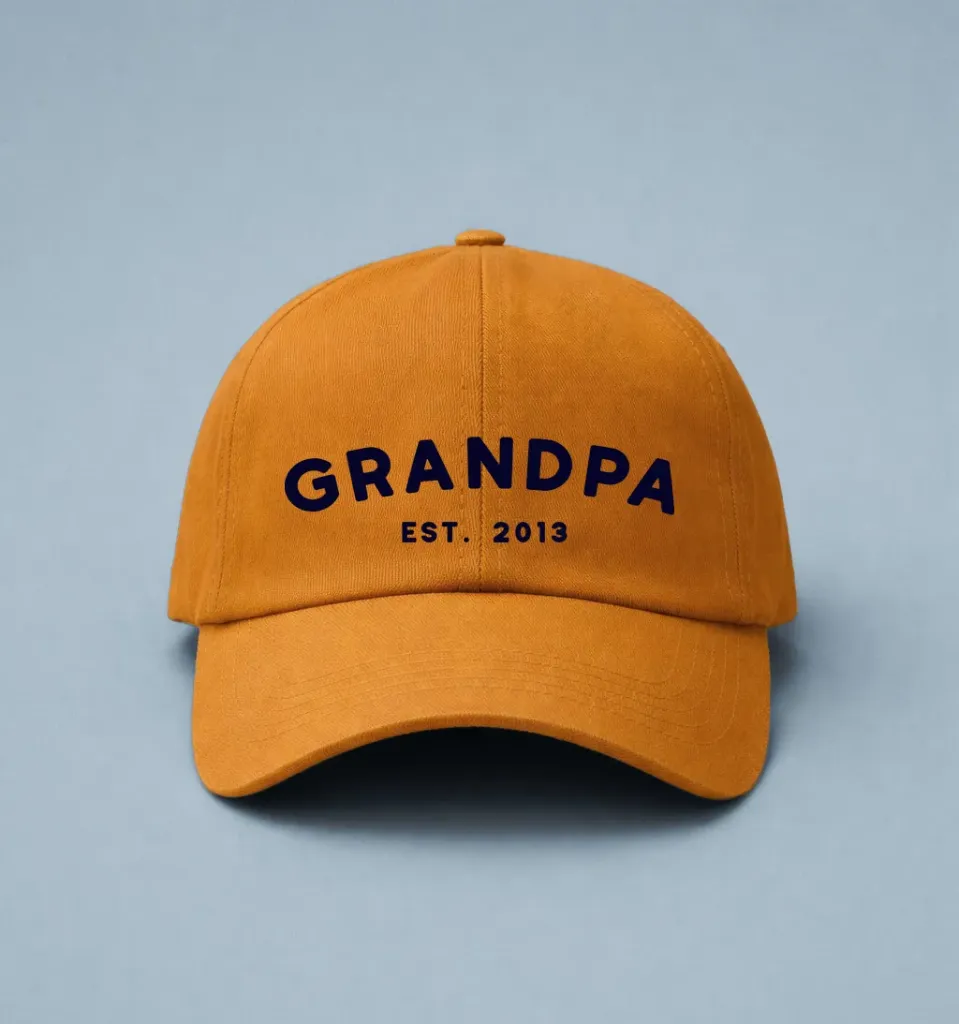 [PP-863] Boné Personalizado Grandpa EST (56 (Mignon), Areia)