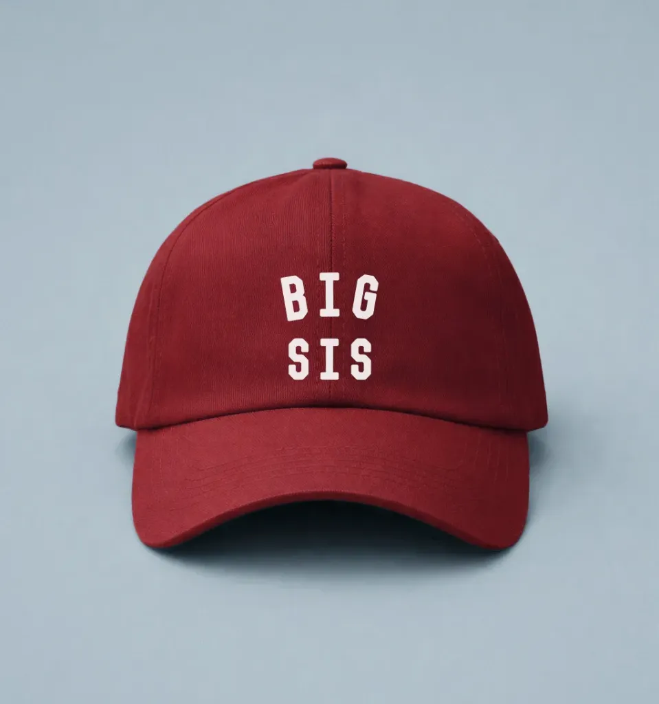 Boné Personalizado Big Sis (48 (Baby), Areia)
