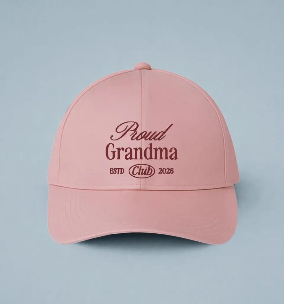 Boné Personalizado Proud Grandma Club (56 (Mignon), Areia)