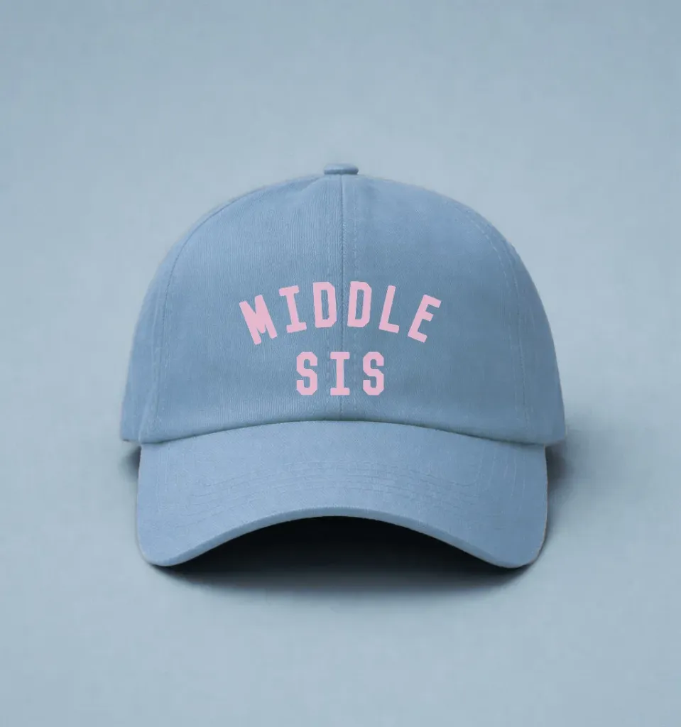 Boné Personalizado Middle Sis (48 (Baby), Areia)