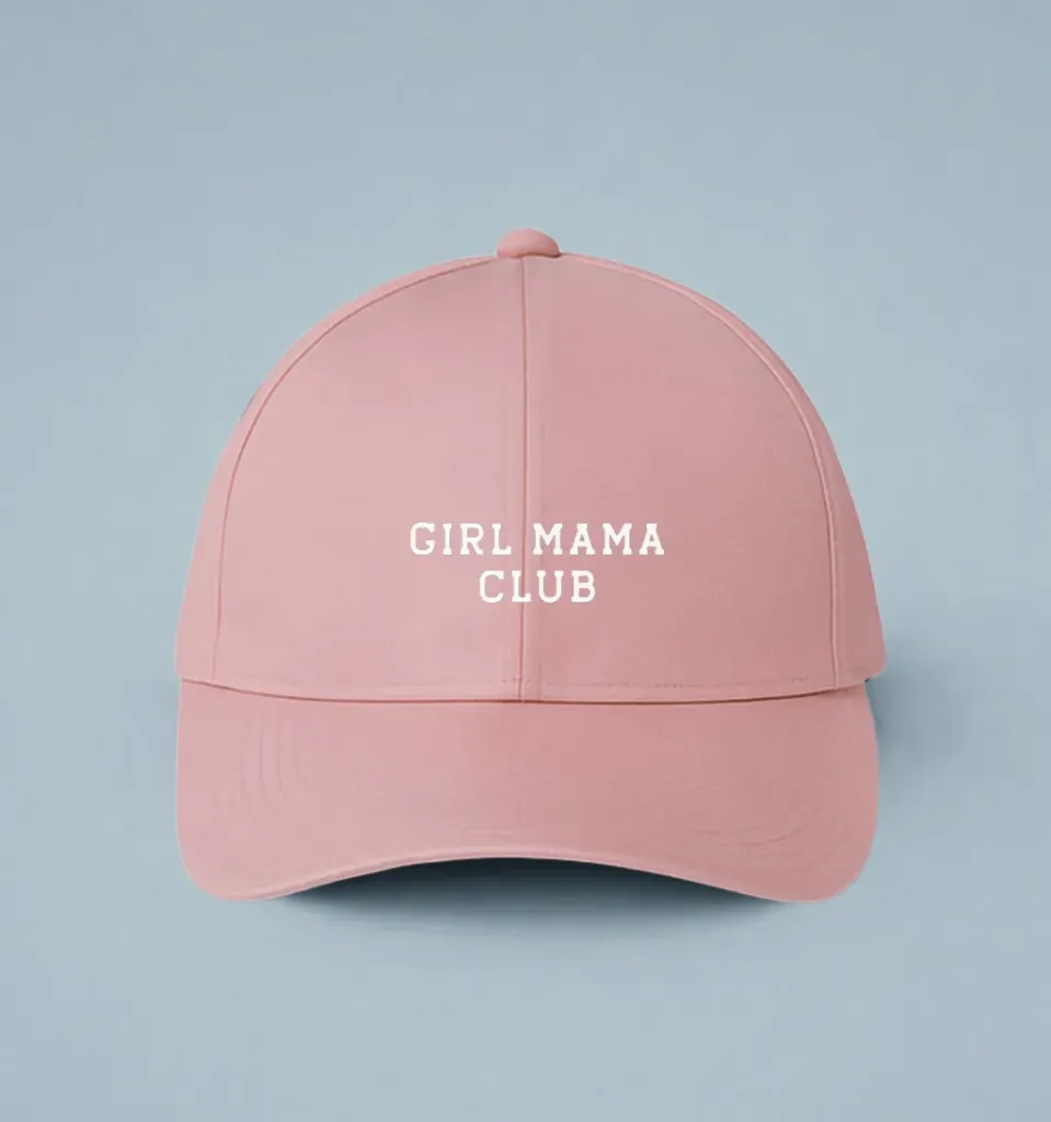 Boné Bordado Girl Mama Club (56 (Mignon), Areia)