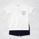 Pijama Infantil Bicolor Personalizado com Estampa Sobrenome