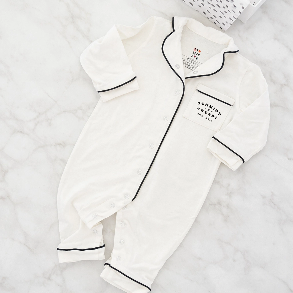 [PP-3029] Pijama Macacão Baby Americano com Sobrenomes (P)