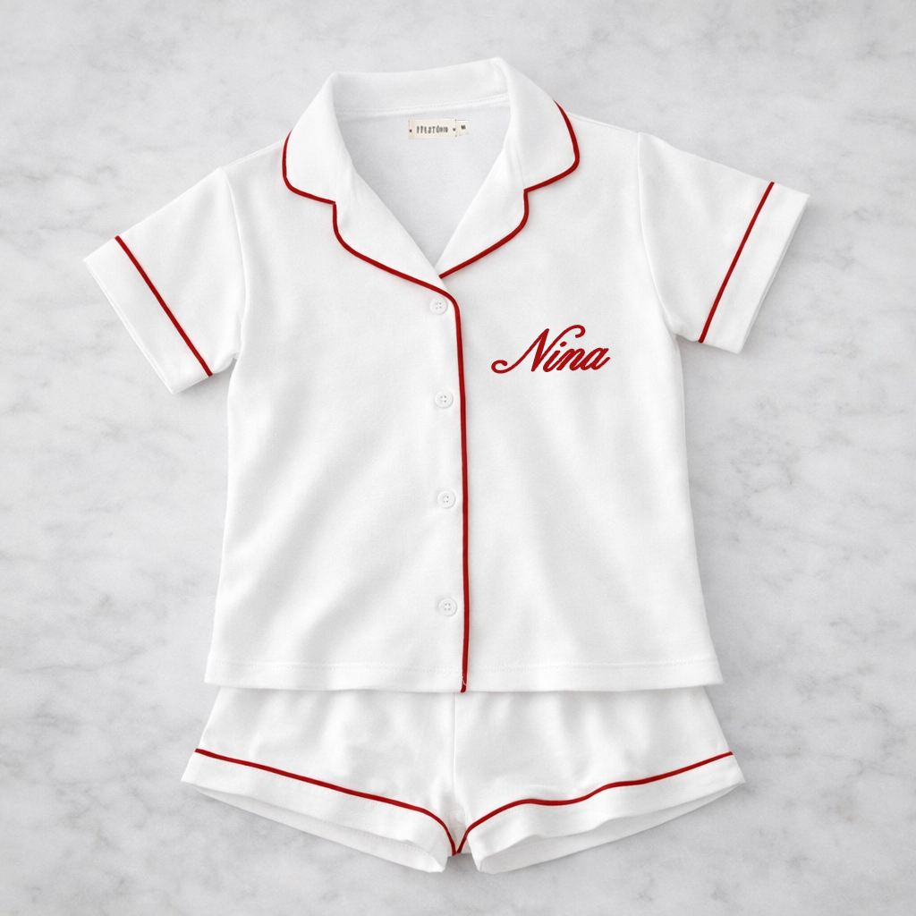 [PP-2934] Pijama Infantil Americano Vermelho (2)