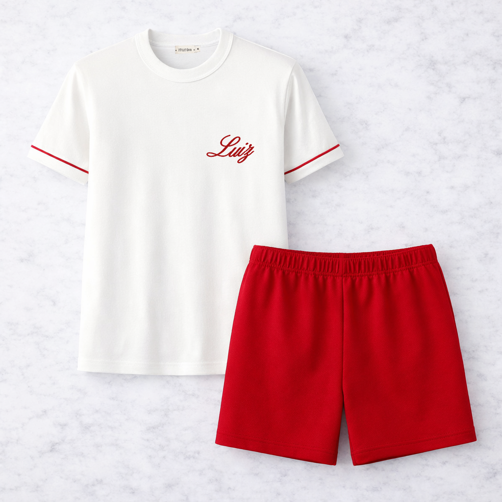 Pijama Bicolor Vermelho Masculino
