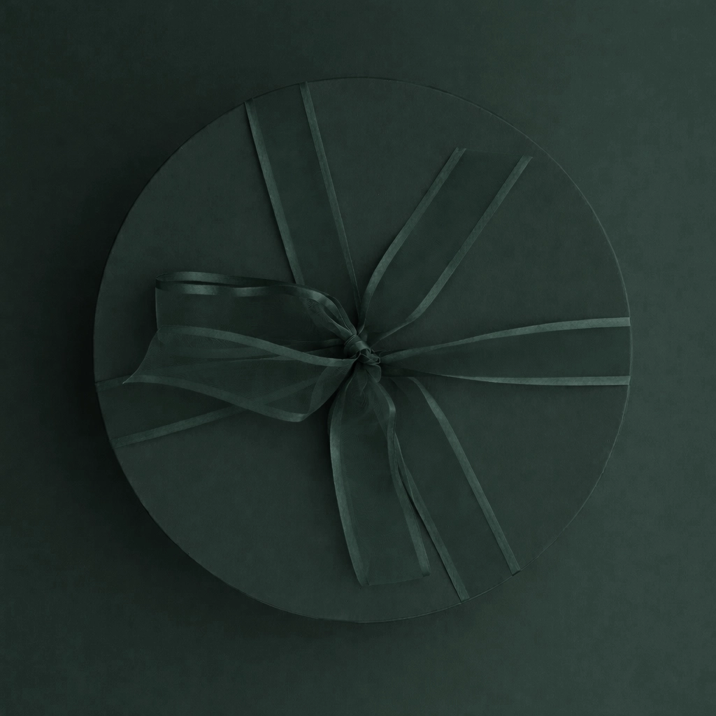 Caixa Personalizada Redonda 30cm Verde