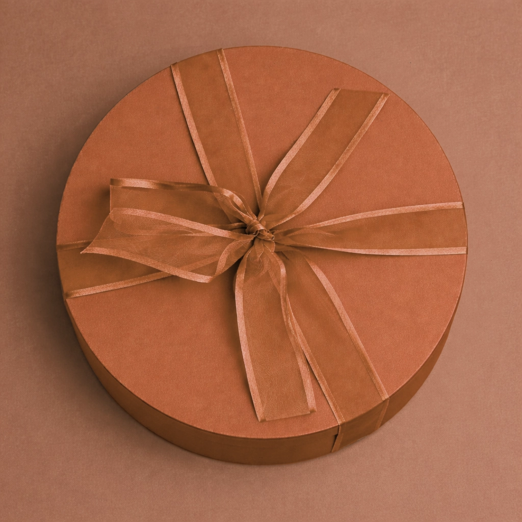 Caixa Personalizada Redonda 35cm Caramelo