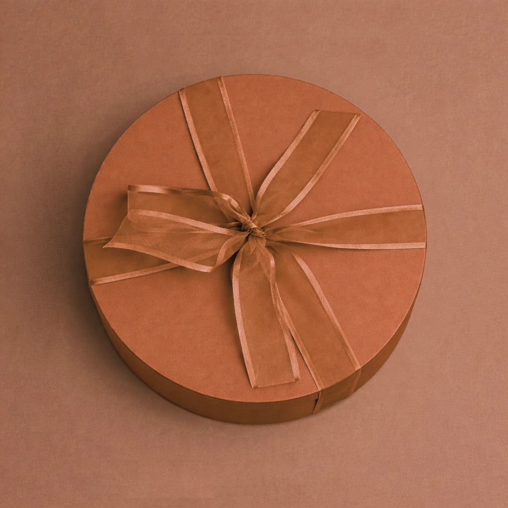 Caixa Personalizada Redonda 25cm Caramelo