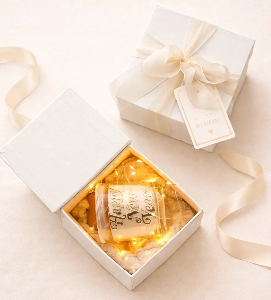 Caixa para Vela Marfim