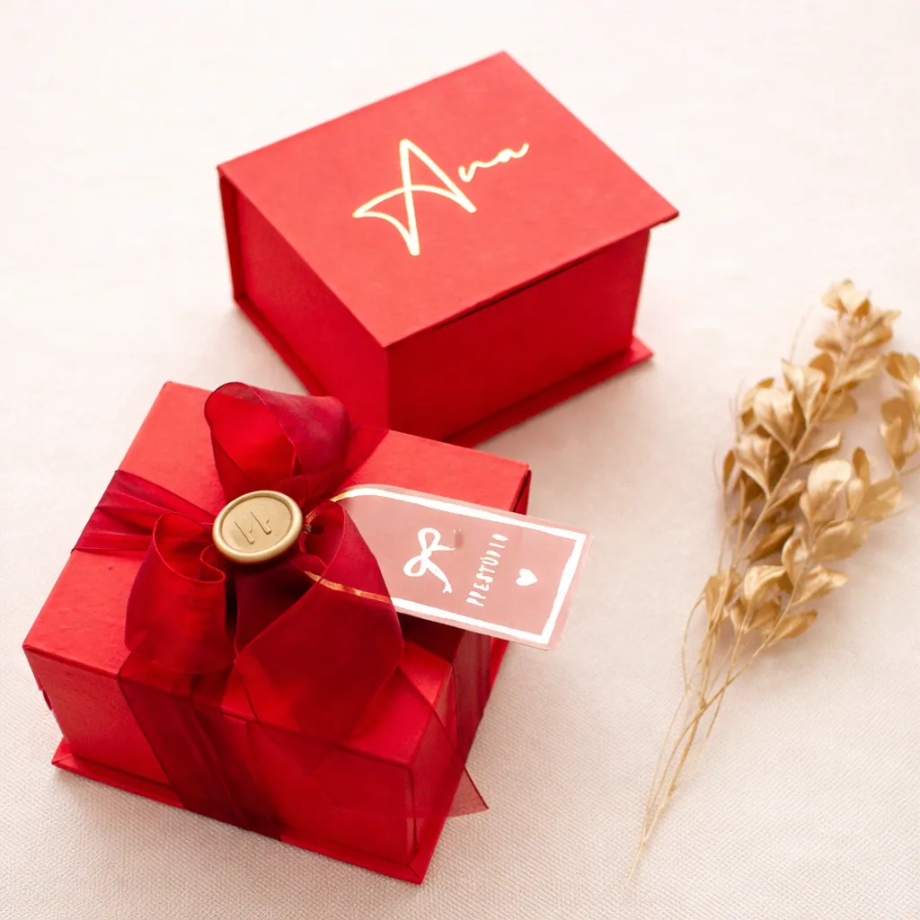 Caixa para Vela Vermelha