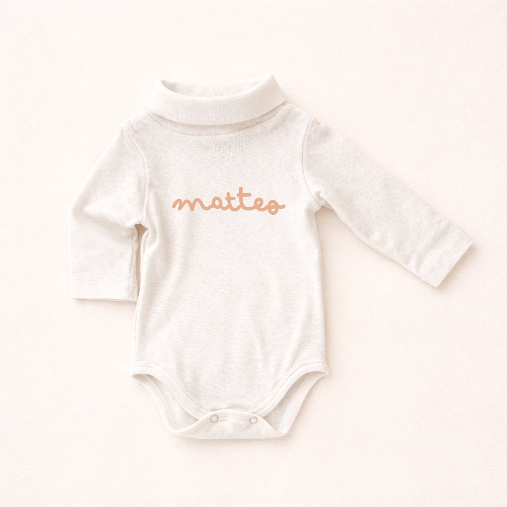 [PP-110] Body Molinho com Gola Alta (PP (0-3M))